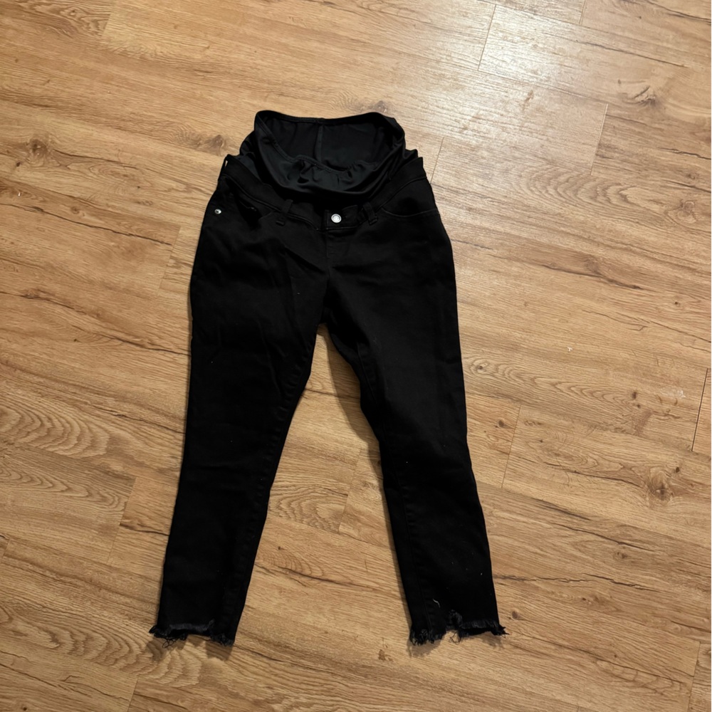 Abercrombie & Fitch maternity Black Cropped skinny Jeans